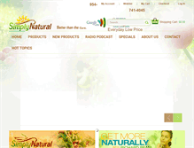 Tablet Screenshot of esimplynatural.com